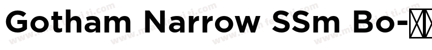 Gotham Narrow SSm Bo字体转换
